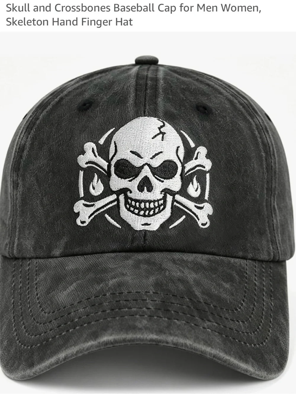 Skull Baseball Cap - Classic Casual Hat